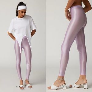 SOLD - UO metallic luxe liquid leggings in lavender size L/XL
